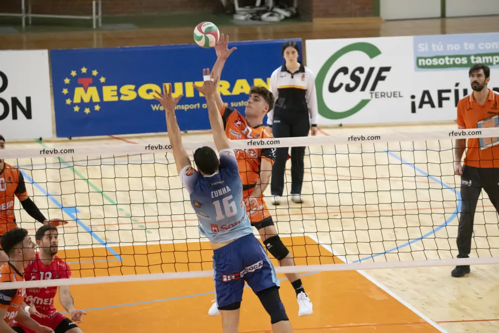 Partido Pamesa Teruel-Grupo Herce Soria, de la Superliga masculina de voleibol