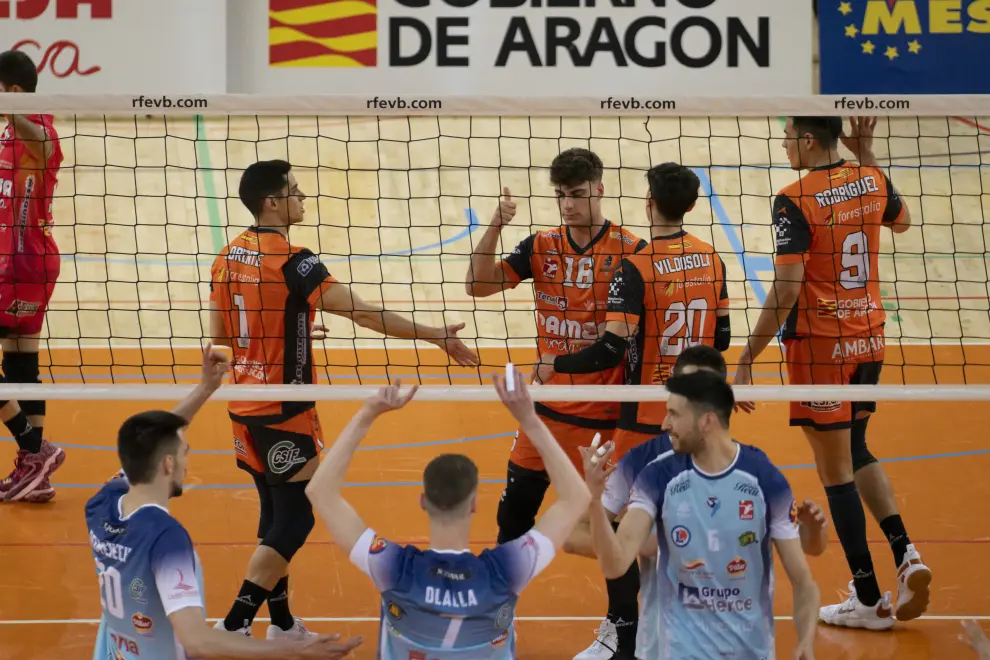 Partido Pamesa Teruel-Grupo Herce Soria, de la Superliga masculina de voleibol