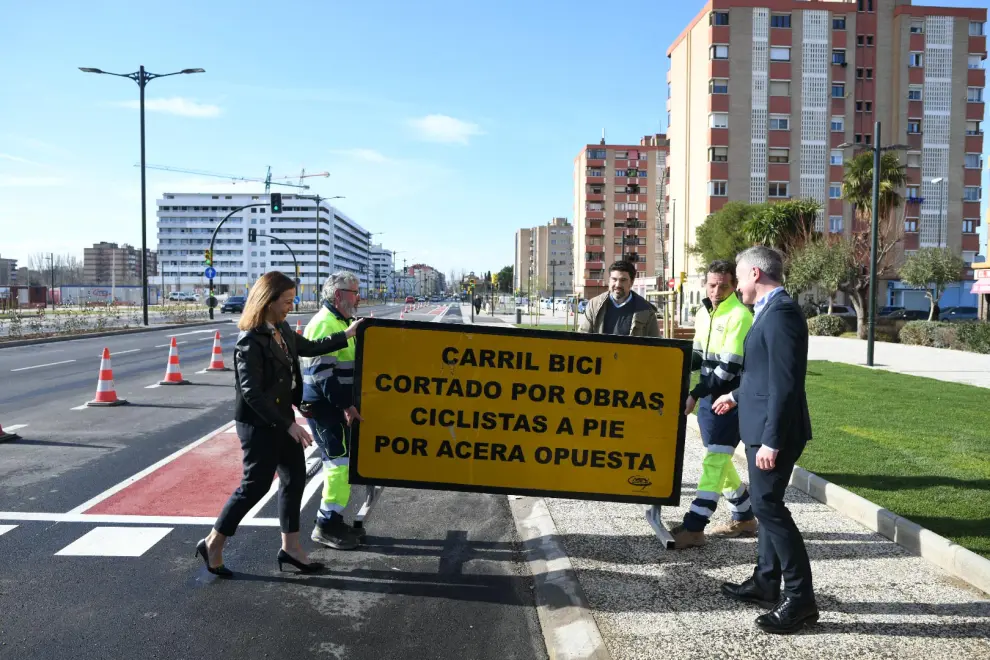 Inauguración de la primera fase de las obras de la avenida de Cataluña