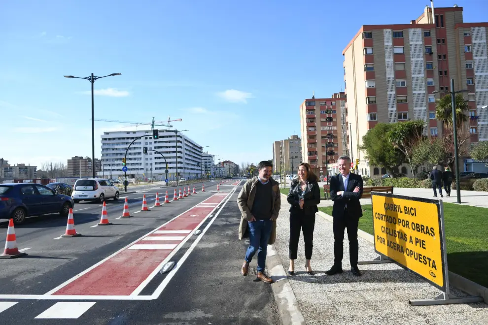 Inauguración de la primera fase de las obras de la avenida de Cataluña