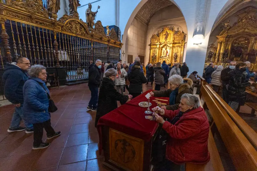 Celebración de San Blas en Zaragoza.