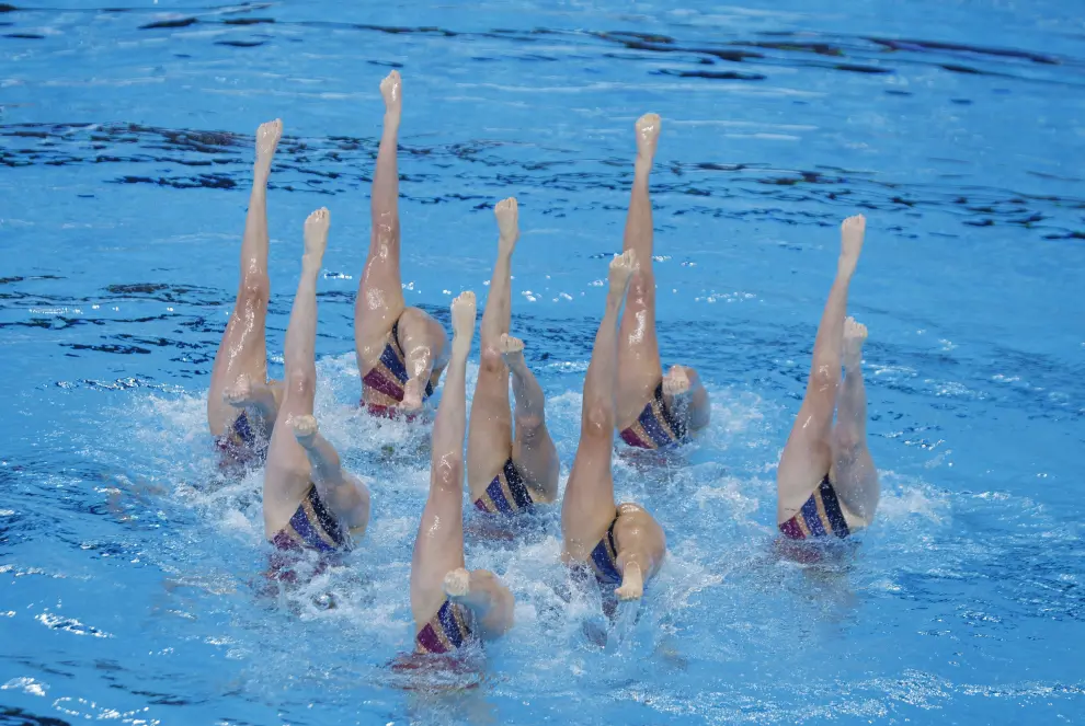 España, plata en la final de rutina técnica por equipos en el Mundial de natación de Doha