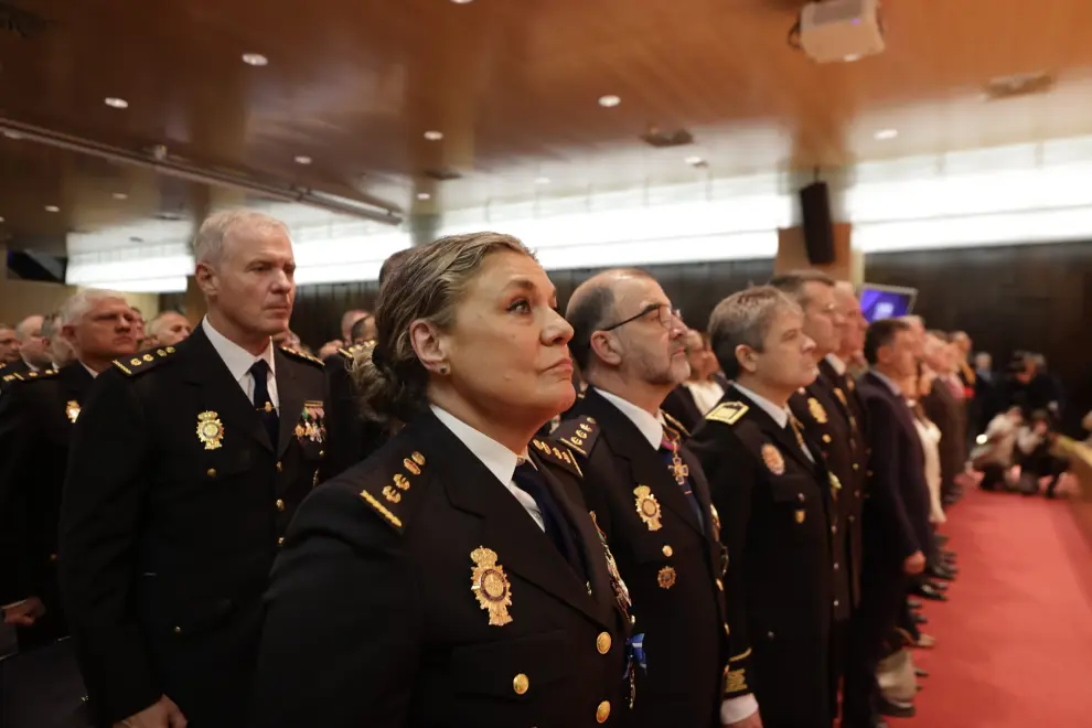 La Policía Nacional celebra su bicentenario en el Patio de la Infanta de Ibercaja en Zaragoza