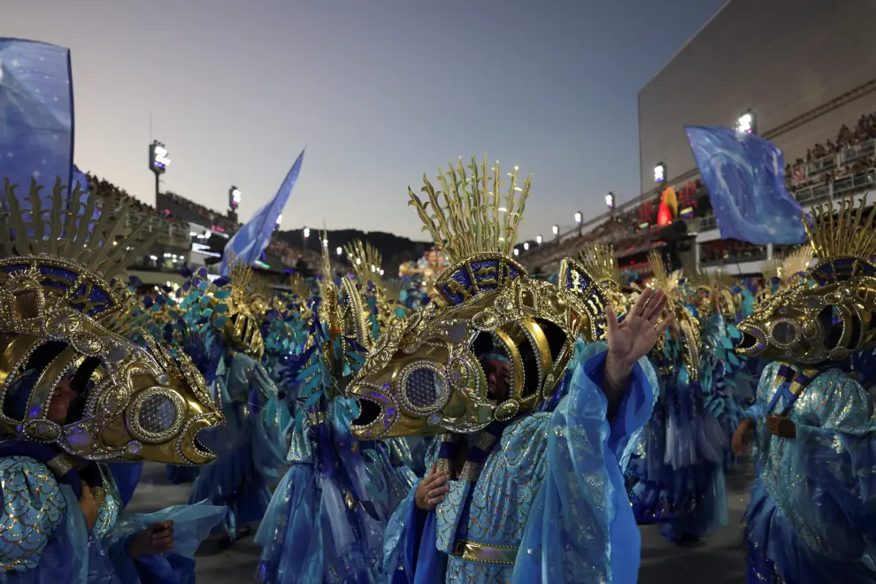 Desfile de Carnaval en Río de Janeiro.
