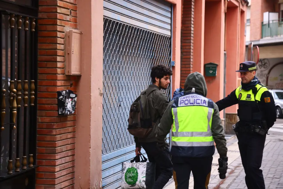 Desalojo inmueble calle Montañés de Zaragoza
