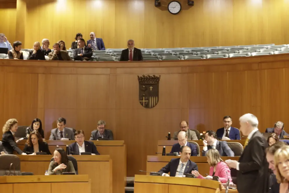 Pleno de las Cortes de Aragón en el que se aprueban las elecciones del Justicia