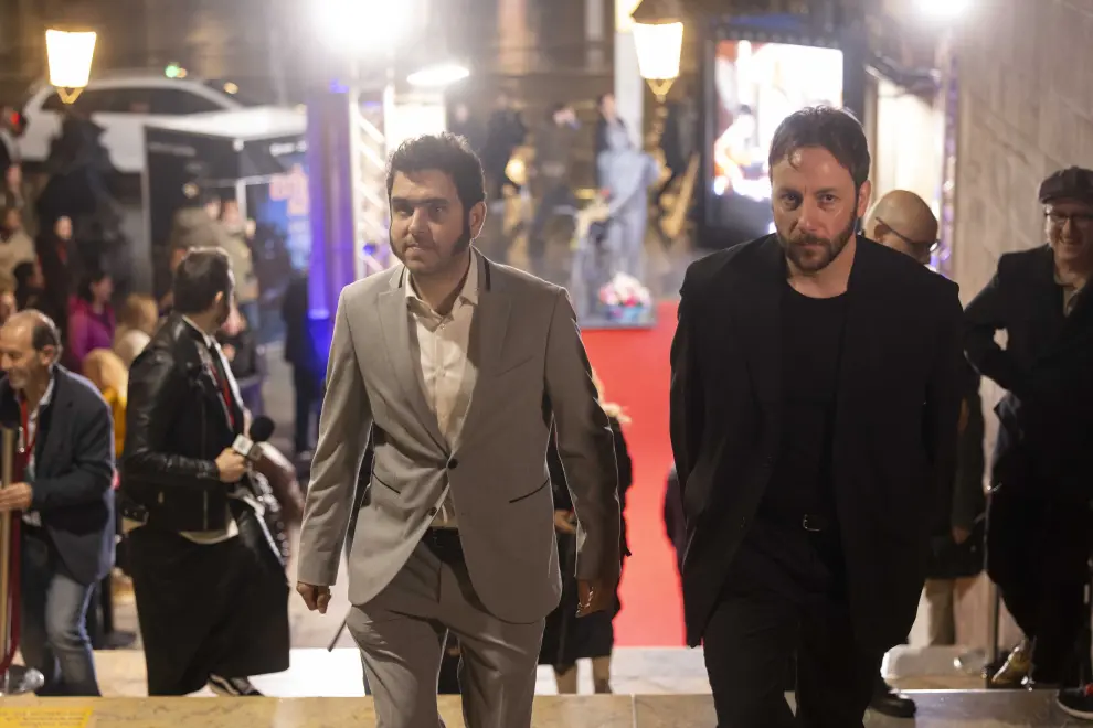 Preestreno 'La estrella azul' con el equipo de la película y autoridades en los cines Palafox en Zaragoza.