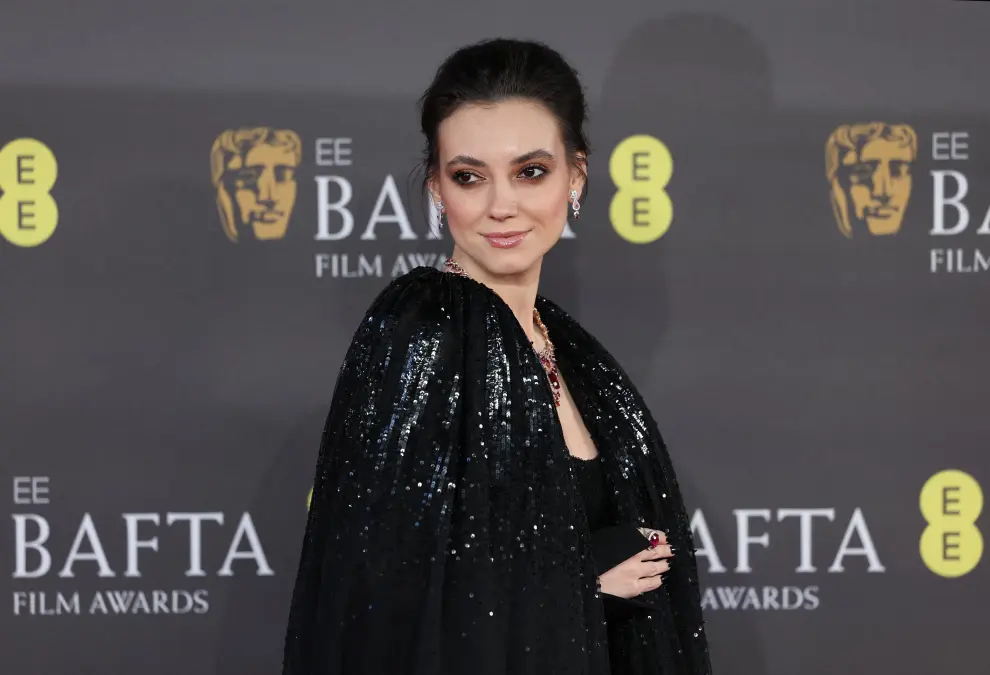 India Amarteifio arrives at the 2024 British Academy of Film and Television Awards (BAFTA) at the Royal Festival Hall in the Southbank Centre, London, Britain, February 18, 2024. REUTERS/Isabel Infantes [[[REUTERS VOCENTO]]] AWARDS-BAFTA/