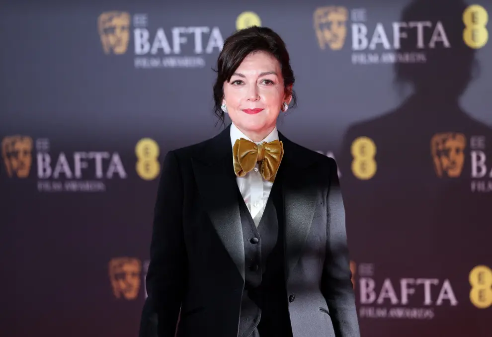 Talia Storm arrives at the 2024 British Academy of Film and Television Awards (BAFTA) at the Royal Festival Hall in the Southbank Centre, London, Britain, February 18, 2024. REUTERS/Isabel Infantes [[[REUTERS VOCENTO]]] AWARDS-BAFTA/