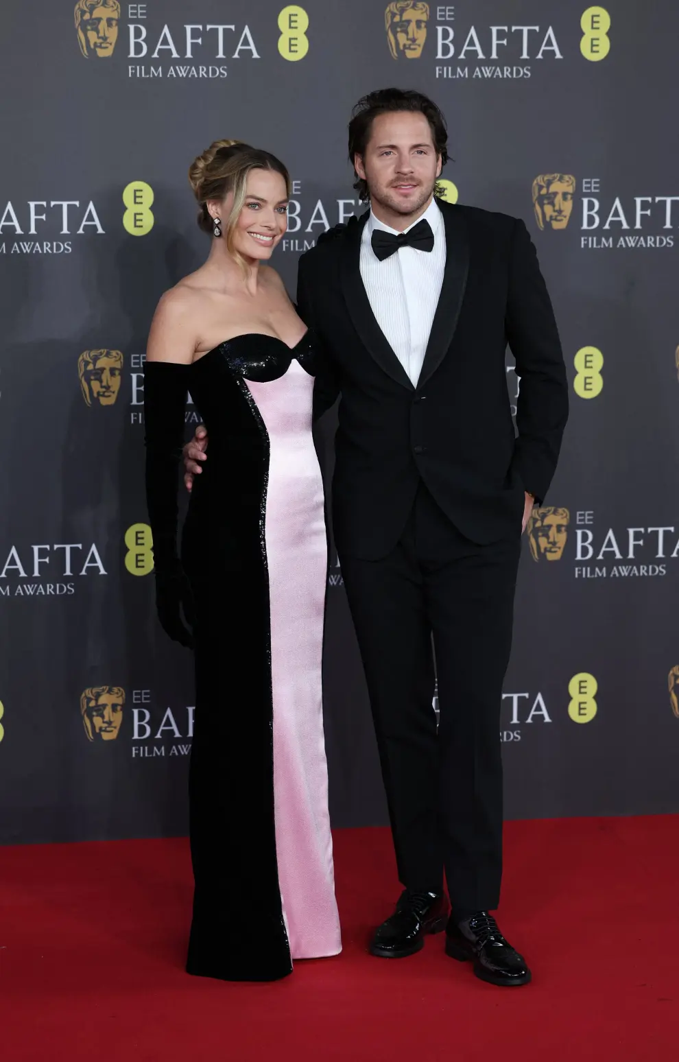 Emily Blunt poses as she arrives at the 2024 British Academy of Film and Television Awards (BAFTA) at the Royal Festival Hall in the Southbank Centre, London, Britain, February 18, 2024. REUTERS/Isabel Infantes [[[REUTERS VOCENTO]]] AWARDS-BAFTA/