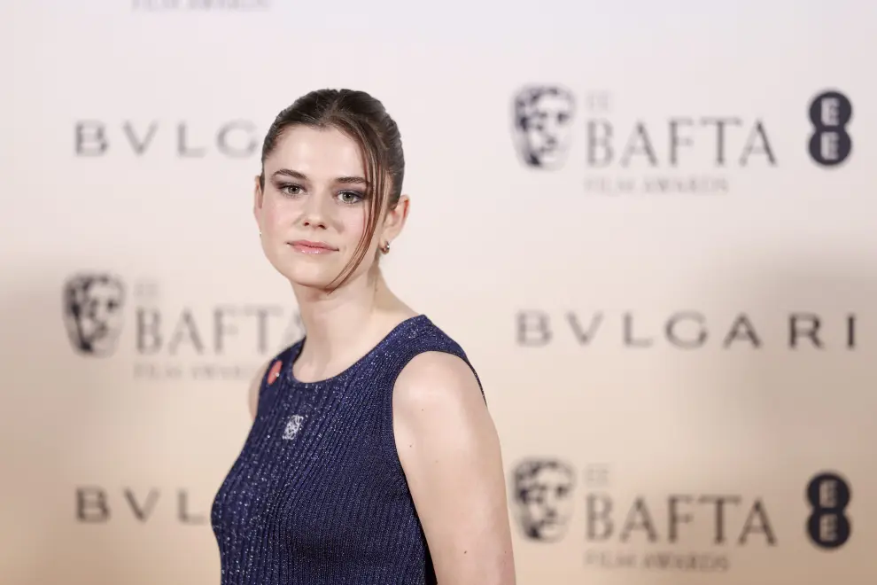 Emerald Fennell poses for photographers upon arrival for the BAFTA Nominees Party in London, Saturday, Feb. 17, 2024 (Photo by Vianney Le Caer/Invision/AP) [[[AP/LAPRESSE]]]