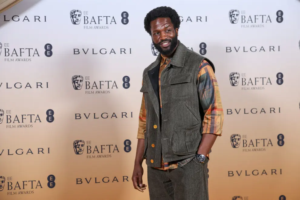 Sope Dirisu poses as he arrives at the Nominees Party for 2024 BAFTA Film Awards, supported by Bulgari, at the National Gallery in London, Britain, February 17, 2024. REUTERS/Isabel Infantes [[[REUTERS VOCENTO]]] AWARDS-BAFTA/NOMINEES-PARTY