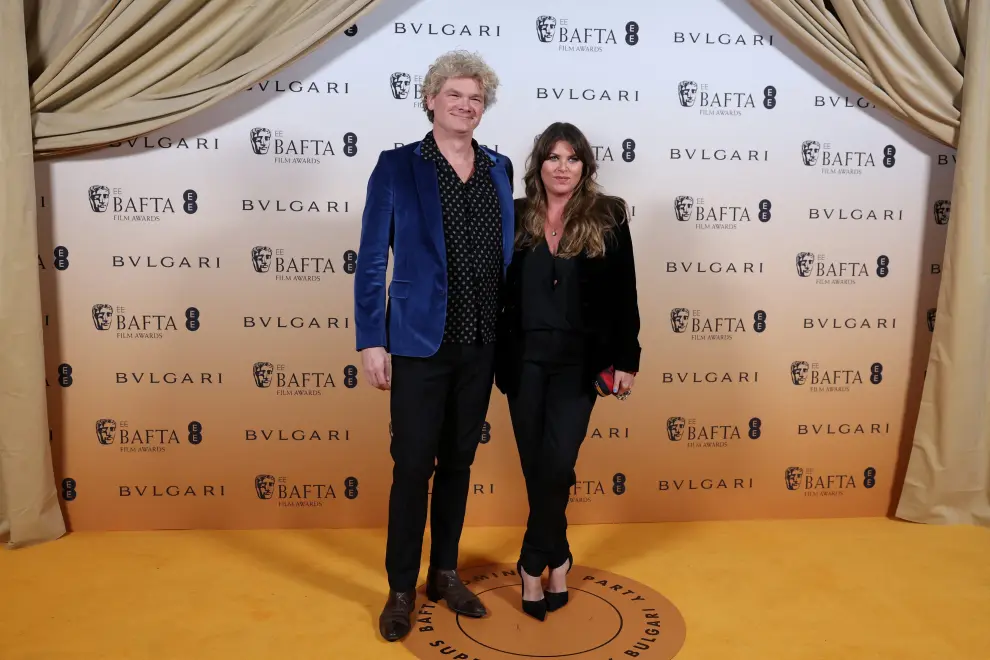 BAFTA CEO Jane Millichip poses as she arrives at the Nominees Party for 2024 BAFTA Film Awards, supported by Bulgari, at the National Gallery in London, Britain, February 17, 2024. REUTERS/Isabel Infantes [[[REUTERS VOCENTO]]] AWARDS-BAFTA/NOMINEES-PARTY