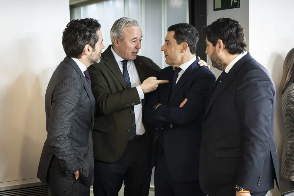 Ejecutiva Nacional del Partido Popular en Madrid presidida por Alberto Núñez Feijóo y con presencia de Jorge Azcón y el resto de presidentes autonómicos y dirigentes del PP.