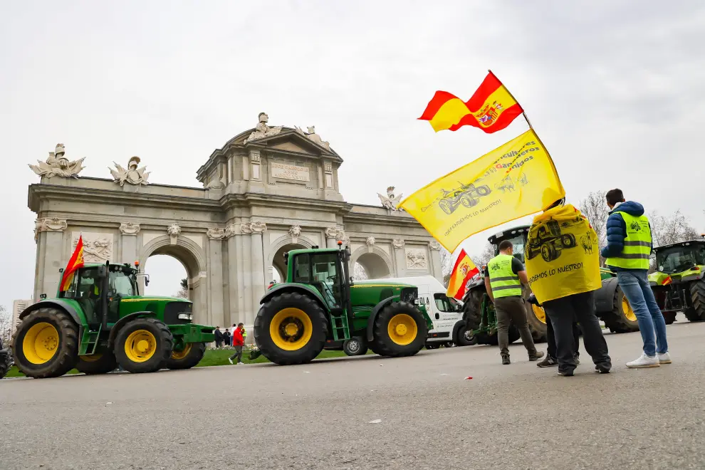 Los tractores toman el centro de Madrid