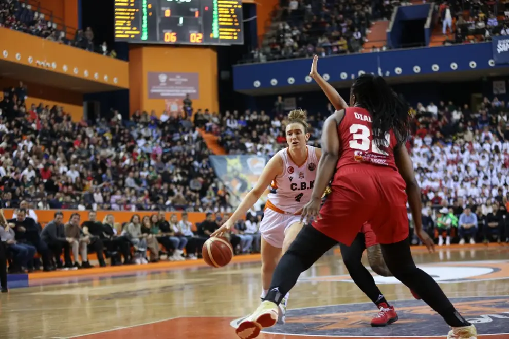 Partido Cukurova Basketbol Mersin-Casademont Zaragoza, cuartos de final de la Euroliga