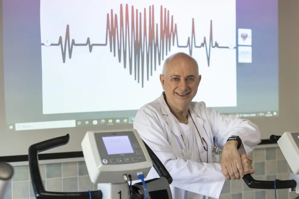 El doctor Fernando Garza, coordinador de la Unidad de Rehabilitación Cardiaca de Aragón.