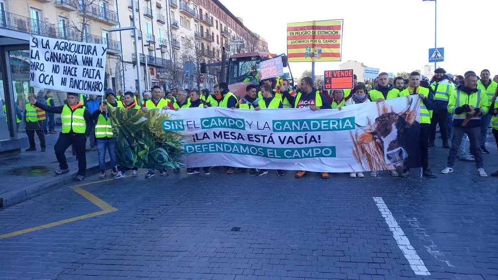 Manifestación por el centro de Teruel