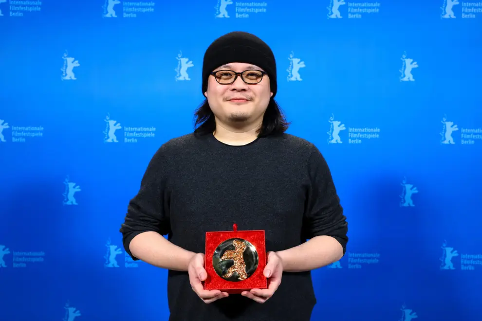 Juliana Rojas receives the Encounters Best Director Award for Cidade; Campo during the awards ceremony at the 74th Berlinale International Film Festival in Berlin, Germany, February 24, 2024. REUTERS/Fabrizio Bensch [[[REUTERS VOCENTO]]] FILMFESTIVAL-BERLIN/AWARD CEREMONY