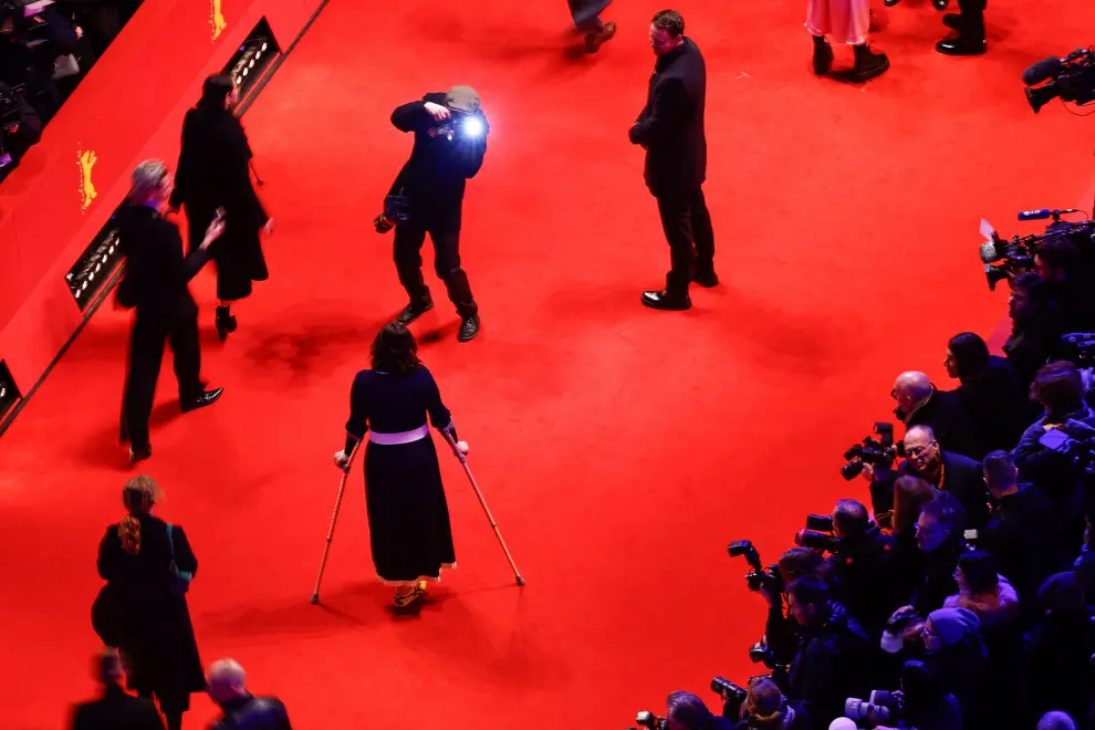 Berlin (Germany), 24/02/2024.- International Jury President Lupita Nyong'o attends attend the Berlinale Closing Gala red carpet during the 74th Berlin International Film Festival 'Berlinale' in Berlin, Germany, 24 February 2024. (Cine, Alemania) EFE/EPA/CLEMENS BILAN
 GERMANY BERLIN FILM FESTIVAL