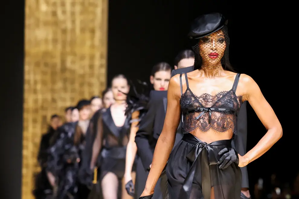 Desfile de Dolce & Gabbana con su colección otoño invierno 2024 en la Semana de la Moda de Milán.