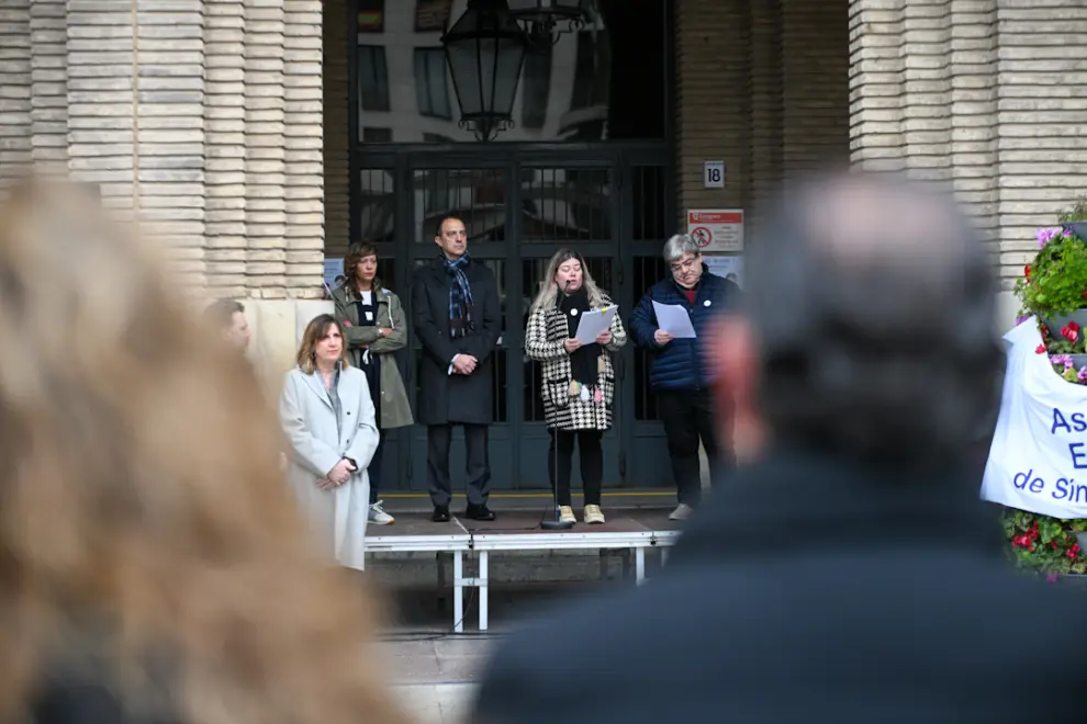 Concentración en la plaza del Pilar de Zaragoza con motivo del Día Mundial de las Enfermedades Raras