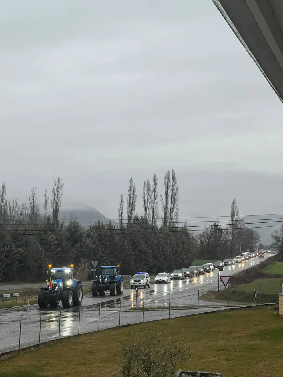 Las tractoradas de protesta han regresado este domingo en la provincia de Huesca.