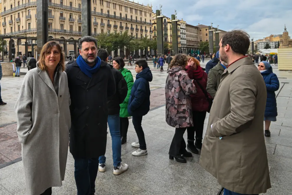 Concentración en la plaza del Pilar de Zaragoza con motivo del Día Mundial de las Enfermedades Raras
