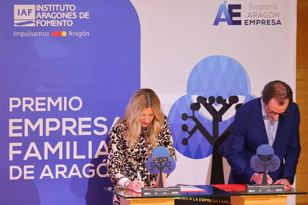 Entrega de los premios de la Empresa Familiar de Aragón 2024