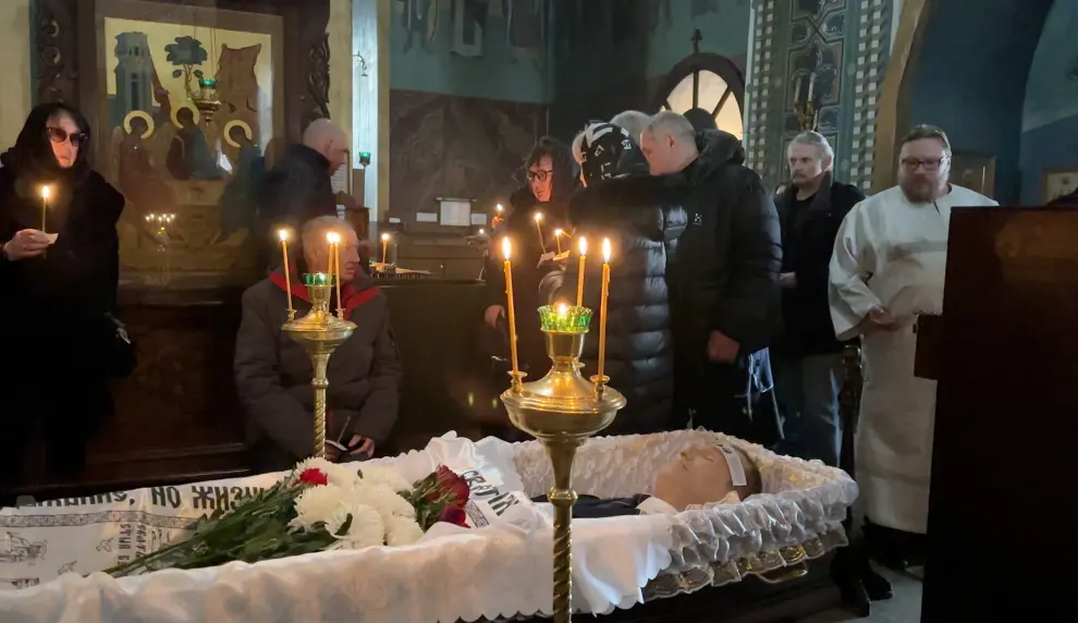 Funeral por Navalni, en Moscú.
