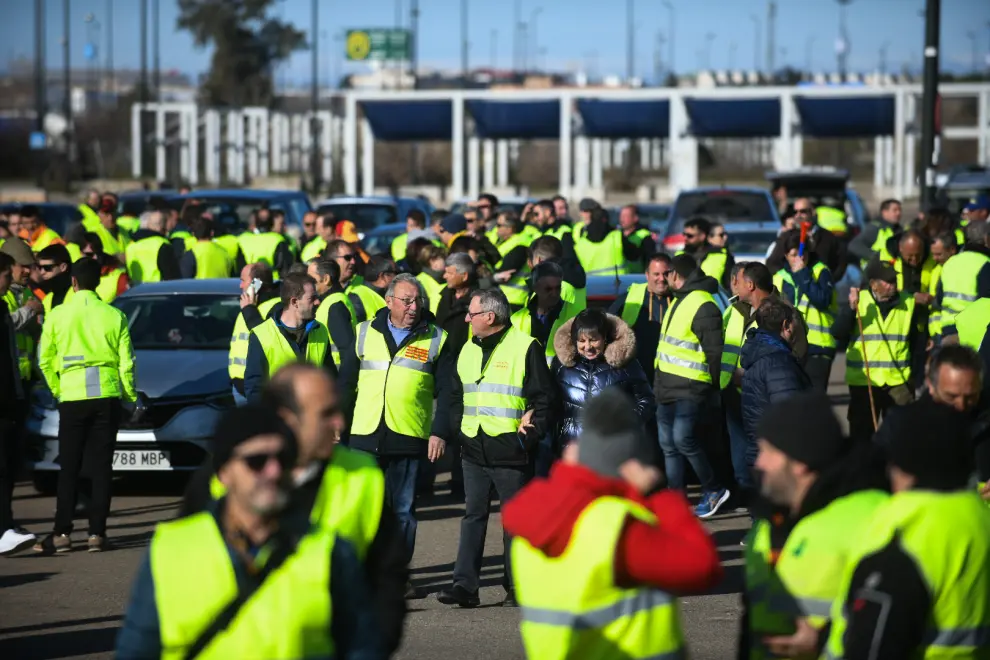 Protestas de los agricultores en Zaragoza