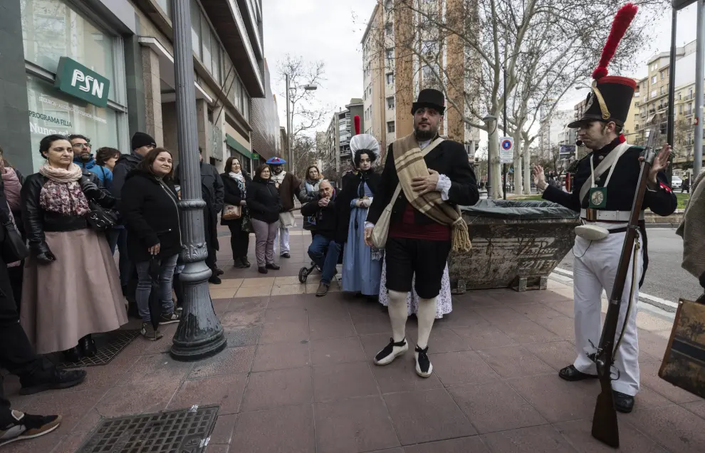 Zaragoza recuerda la Ruta Histórica del Cinco de Marzo de 1838