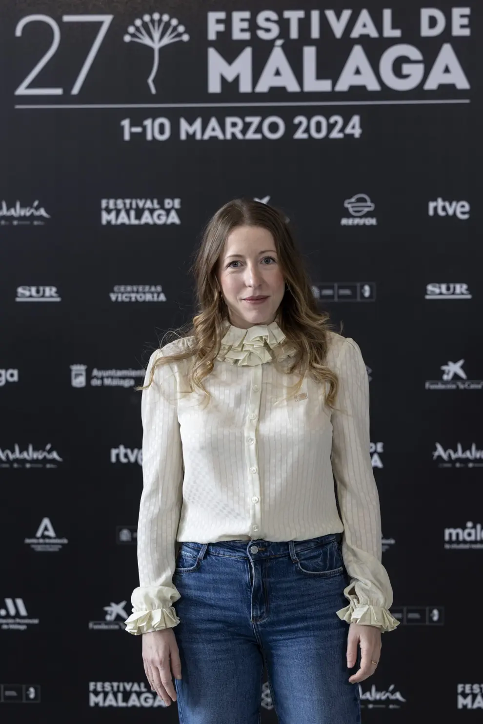 Pilar Palomero, en el acto de entrega del premio que se le otorgó en Málaga..