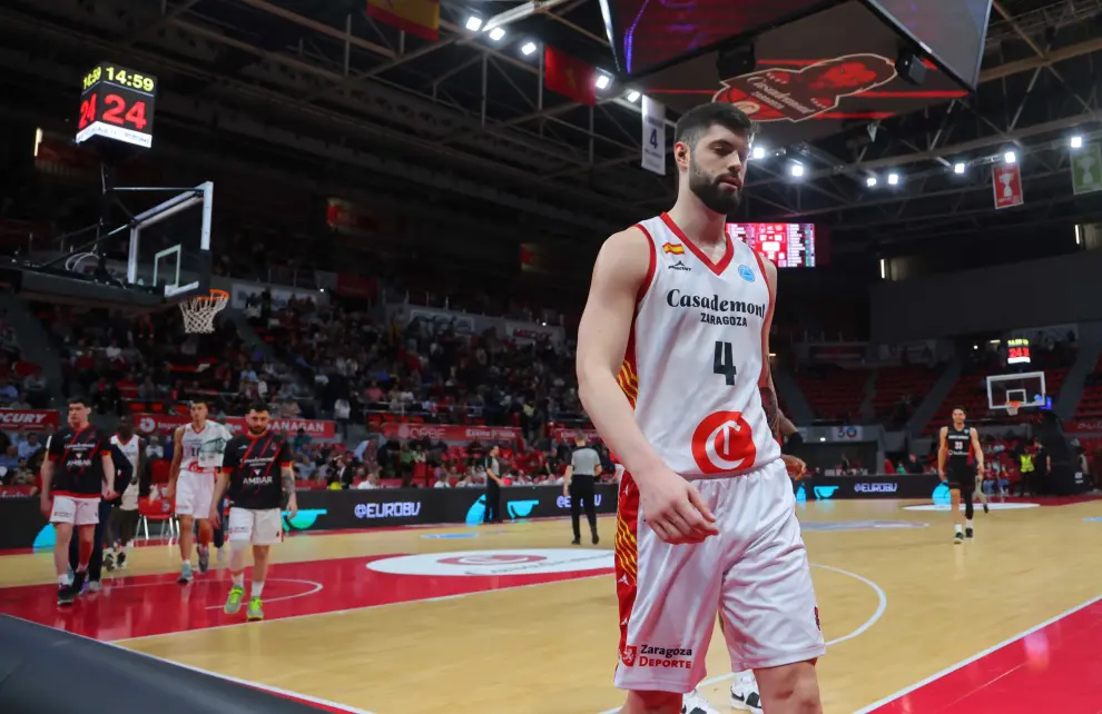 Partido Casademont Zaragoza-Niners Chemnitz, cuartos de final de la FIBA Europe Cup