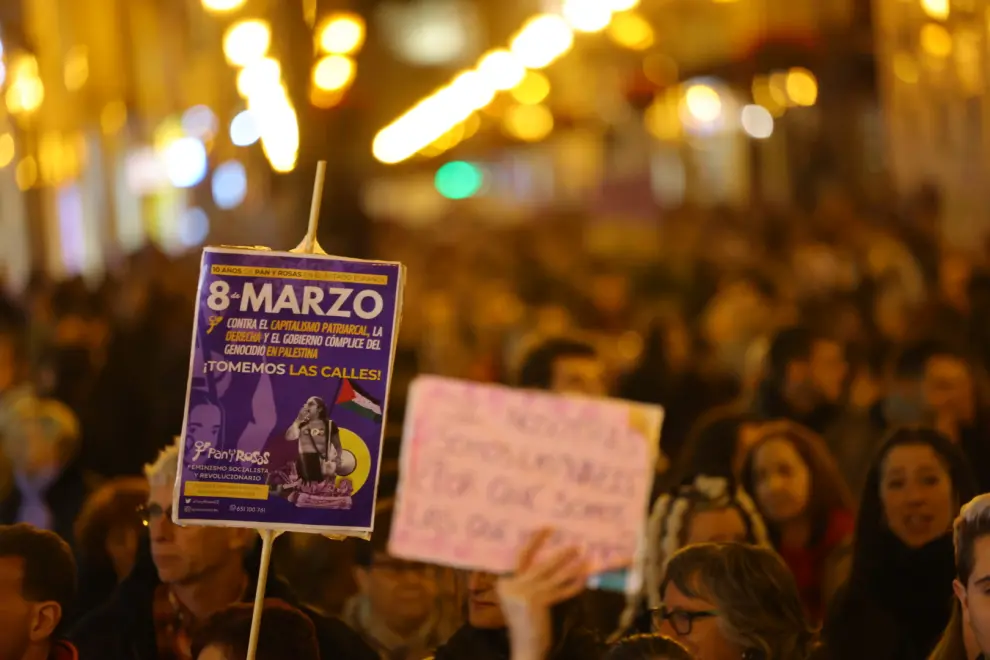 Manifestación 8M en Zaragoza 2024