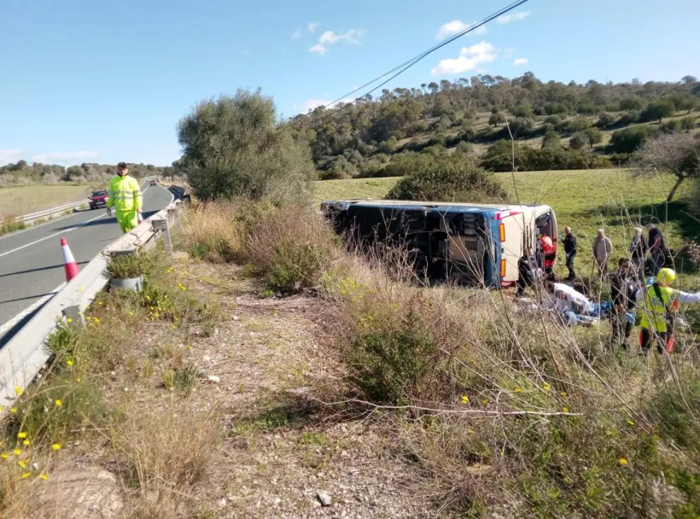 Accidente Mallorca autobús