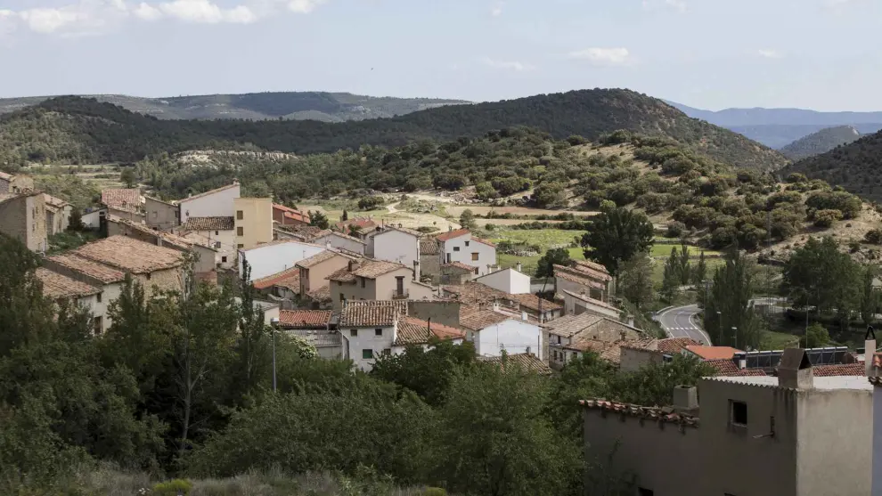 Vista de Nogueruelas, en Teruel