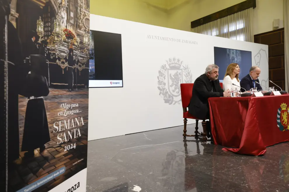 Presentación de la Semana Santa de Zaragoza 2024 en el Ayuntamiento