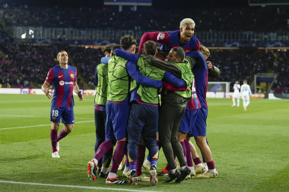 Partido FC Barcelona-Nápoles, vuelta de los octavos de final de la Champions League