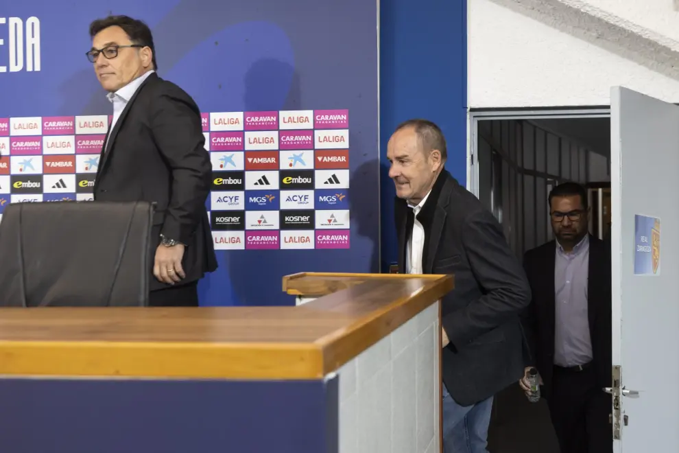 Presentación de Víctor Fernández como entrenador del Real Zaragoza