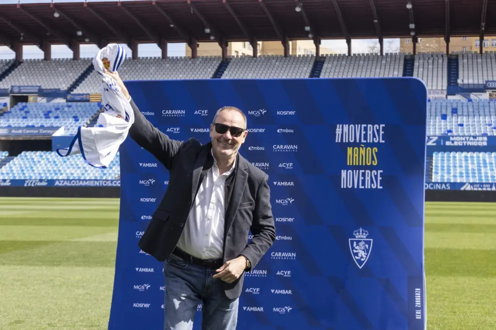 Presentación de Víctor Fernández como entrenador del Real Zaragoza