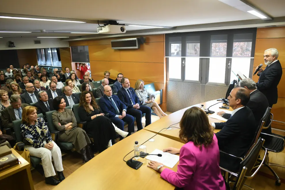 Toma de posesión de la junta de gobierno del Colegio Oficial de Farmacéuticos de Zaragoza.