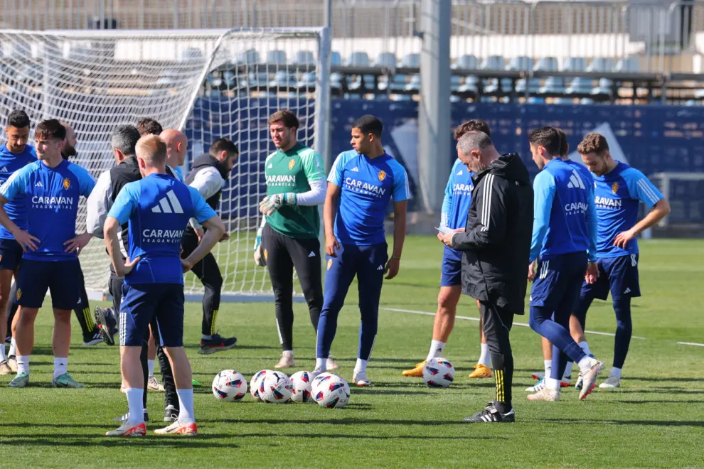 Fotos del segundo entrenamiento de Víctor Fernández con el Real Zaragoza