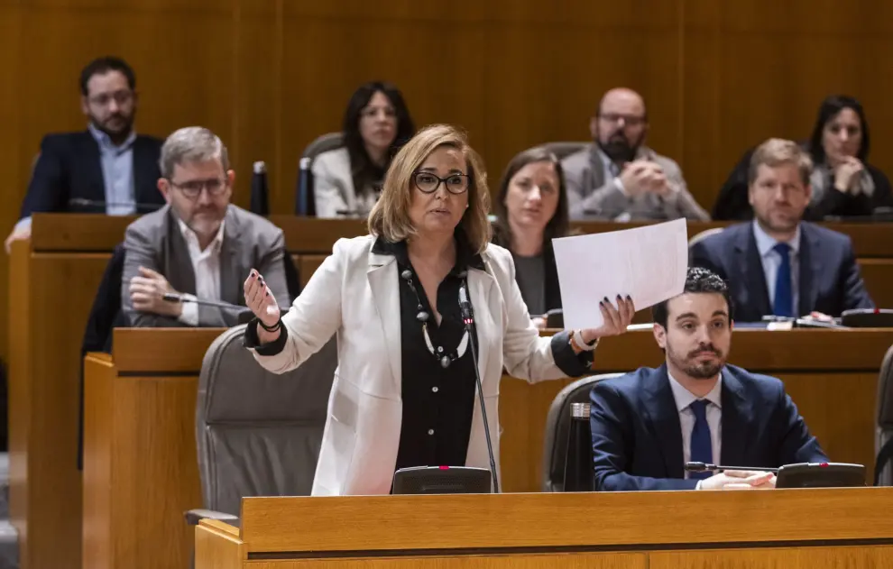 La presidenta de la Cortes amaga con suspender el pleno por el ambiente "deplorable".