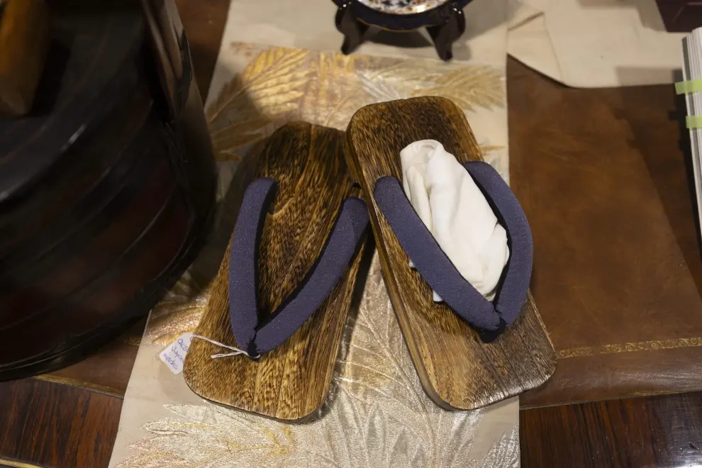 Sandalias japonesas.