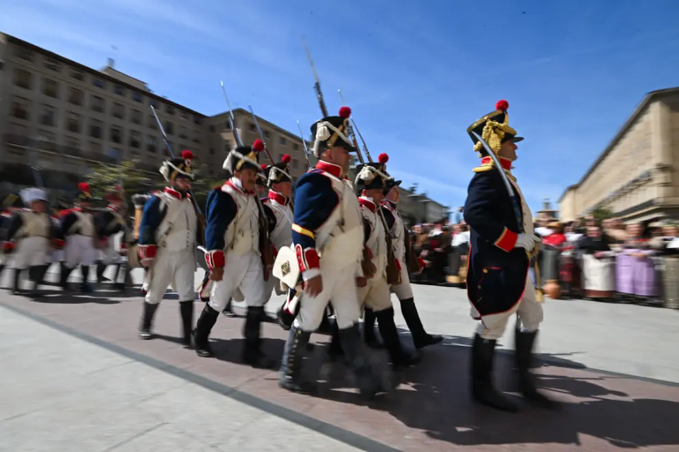 En fotos: Gran desfile de la recreación de los Sitios de Zaragoza