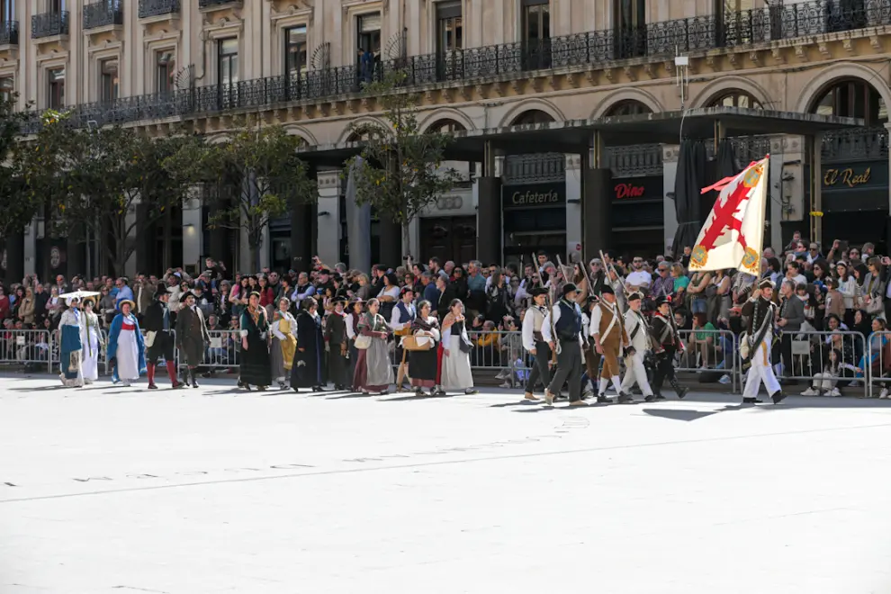 En fotos: Gran desfile de la recreación de los Sitios de Zaragoza