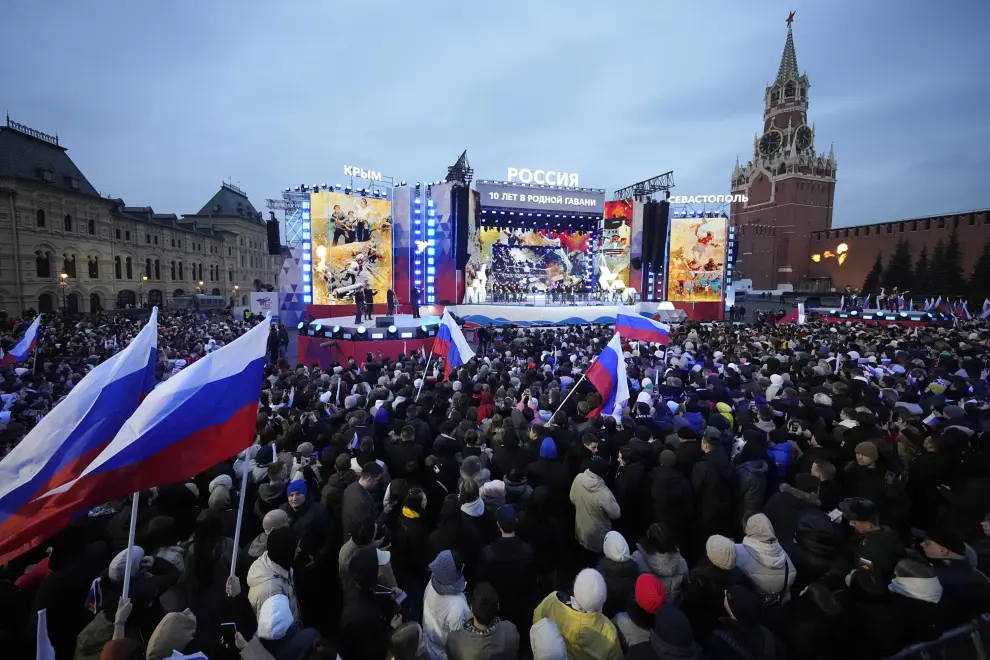 Putin celebra su victoria electoral