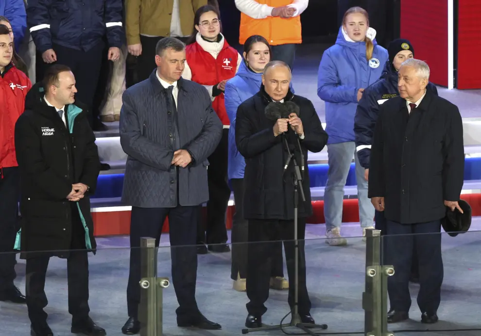 Putin celebra su victoria electoral