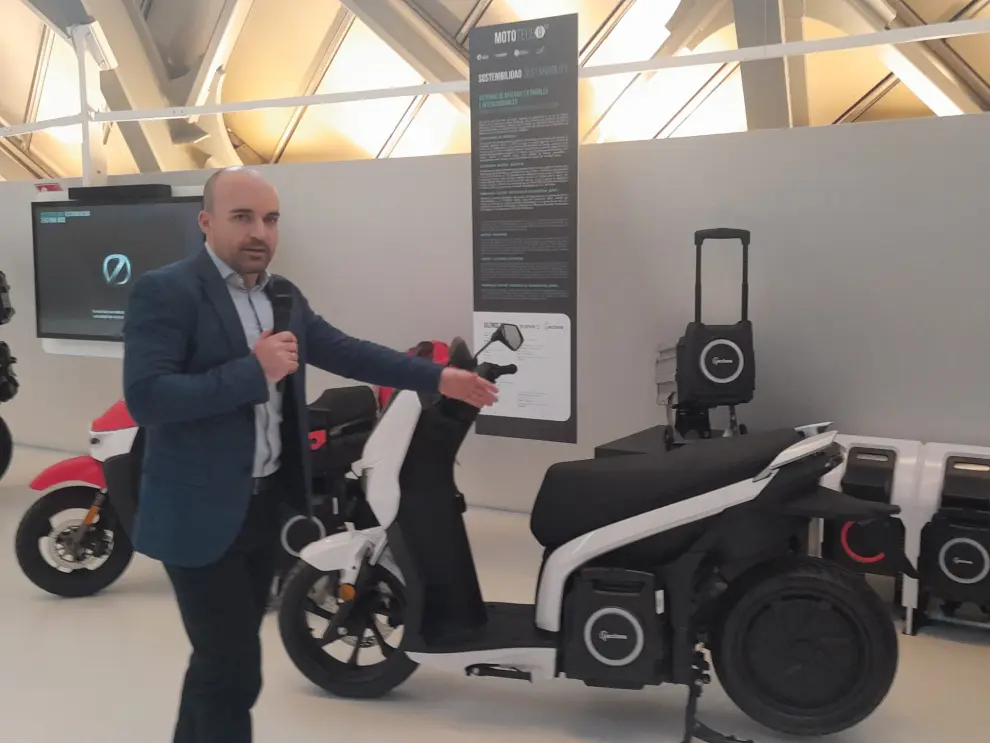 Foto de la exposición 'Mototech 2024', en Mobility City de Zaragoza